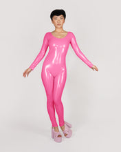 Load image into Gallery viewer, Latex Bubblegum Pink Catsuit