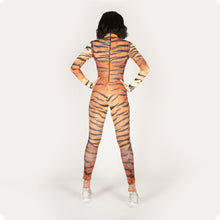 Load image into Gallery viewer, Back of Tiger Catsuit