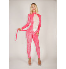 Load image into Gallery viewer, Pink Panther Catsuit With Tail