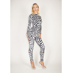 Velvet Zebra Catsuit