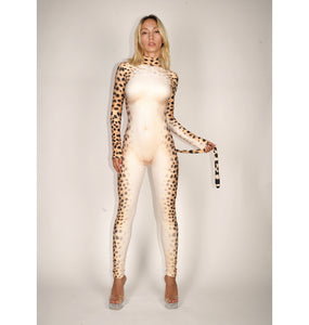 Cheetah Catsuit With Tail
