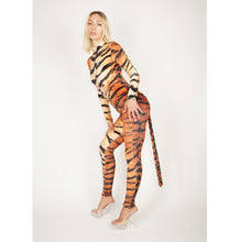 Load image into Gallery viewer, Velvet Tiger Catsuit With Optional Tail
