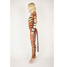 Load image into Gallery viewer, Velvet Tiger Catsuit With Optional Tail