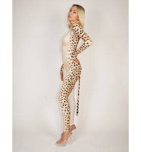 Cheetah Catsuit With Tail