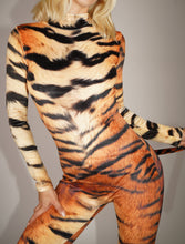 Load image into Gallery viewer, Velvet Tiger Catsuit With Optional Tail