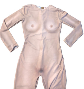 Printed Nude Photo Realistic Suit