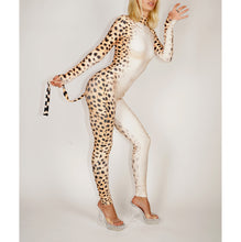Load image into Gallery viewer, Cheetah Catsuit With Tail