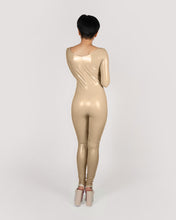 Load image into Gallery viewer, Faux latex Nude Catsuit
