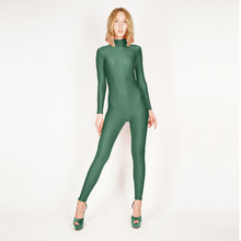Load image into Gallery viewer, Forest Green Shiny Catsuit