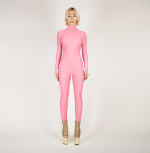 Matte Light Pink Catsuit