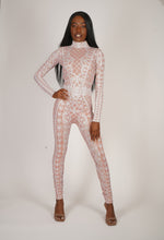 Load image into Gallery viewer, Printed Bridal Lace Catsuit