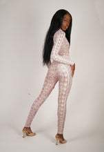Load image into Gallery viewer, Printed Bridal Lace Catsuit