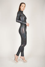 Load image into Gallery viewer, Shattered Glass Black Hologram Catsuit