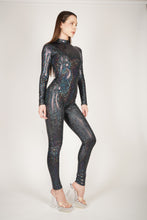 Load image into Gallery viewer, Shattered Glass Black Hologram Catsuit
