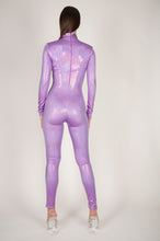 Load image into Gallery viewer, Shattered Glass Purple Lilac Hologram Catsuit