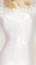 Load image into Gallery viewer, Shattered Glass White Hologram catsuit