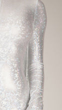 Load image into Gallery viewer, Shattered Glass White Hologram catsuit