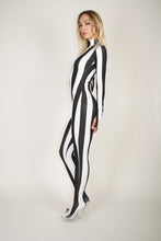 Load image into Gallery viewer, Striped Catsuit Black &amp; White