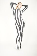 Load image into Gallery viewer, Striped Catsuit Black &amp; White