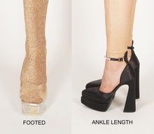 Load image into Gallery viewer, Footed Gold Lux Catsuit
