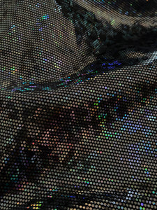 Shattered Glass Black Hologram Catsuit