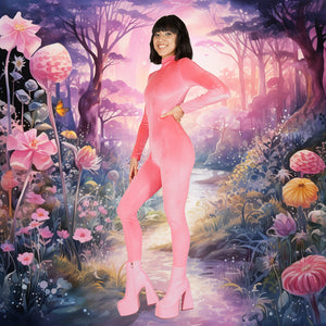 Velvet Pink Catsuit