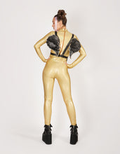 Load image into Gallery viewer, Hologram Gold Catsuit