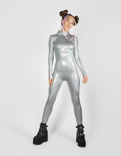 Hologram Silver Catsuit