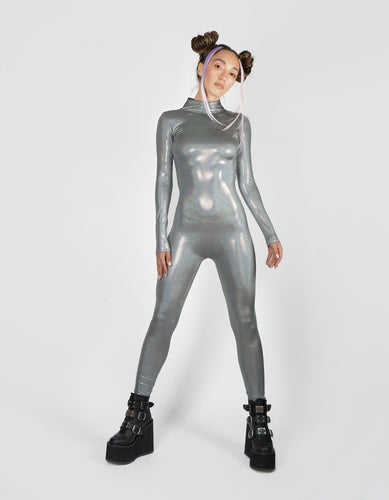 Hologram Silver Catsuit