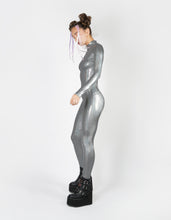 Load image into Gallery viewer, Hologram Silver Catsuit
