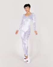 Load image into Gallery viewer, Velvet Crushed White Catsuit