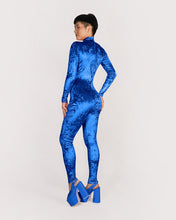 Load image into Gallery viewer, Women Met Blue Catsuit