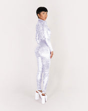 Load image into Gallery viewer, Velvet White Catsuit