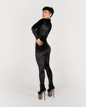 Load image into Gallery viewer, Crushed Black Catsuit