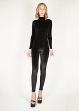 Load image into Gallery viewer, Black Velvet  Catsuit