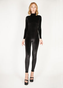 Black Velvet  Catsuit