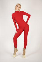 Load image into Gallery viewer, Matte Red Catsuit