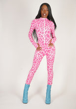 Load image into Gallery viewer, Pink Giraffe Catsuit