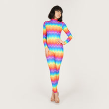 Load image into Gallery viewer, Rainbow Catsuit