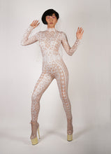 Load image into Gallery viewer, Printed Bridal Lace Catsuit