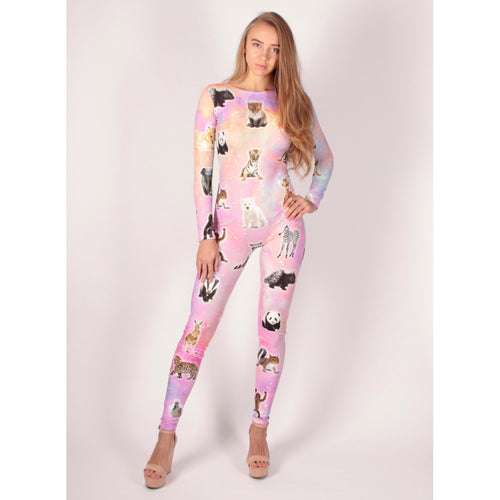 Printed Baby Animals Catsuit
