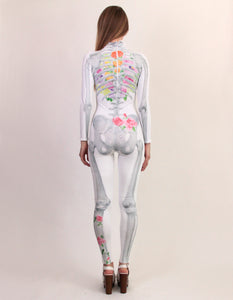 Side of Watercolor Print Catsuit