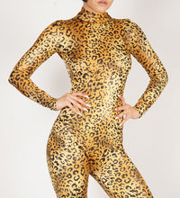 Load image into Gallery viewer, Golden Leopard Catsuit