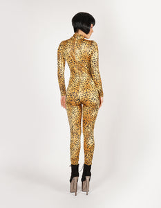 Golden Leopard Catsuit