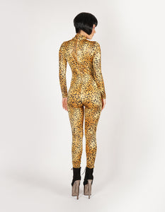 Golden Leopard Catsuit