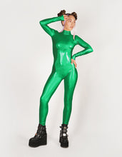 Load image into Gallery viewer, Hologram Green Catsuit