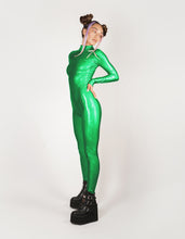 Load image into Gallery viewer, Hologram Green Catsuit