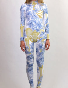 Printed Porcelain Catsuit