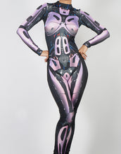 Load image into Gallery viewer, Printed Pink Robot Catsuit