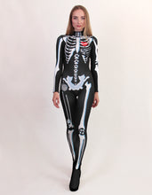 Load image into Gallery viewer, Woman Skeleton of Cats Catsuit